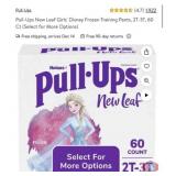 New 10 packs; Pull-Ups New Leaf Girls