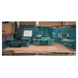 3 pcs; mix Makita tools plainer, crown stapler,