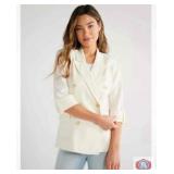 New 50 pcs; Sofia Vergara linen blazer whisper