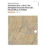 1 pallet; Nantucket Pavers Yorkstone 24 in. x 24