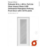1 pcs; Steves & Sons Palisade 36 in. x 80 in.