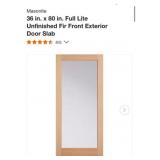 4 pcs; Masonite 36 in. x 80 in. Full Lite