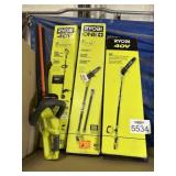 4 pcs; mix Ryobi tools (tools are as is)
