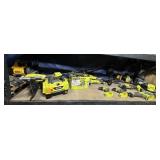 Approx 12 pcs; Ryobi tools (tools are as is)