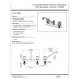 New 48 pcs; Two Handle Kitchen Faucet, Less