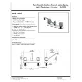 New 48 pcs; Two Handle Kitchen Faucet, Less