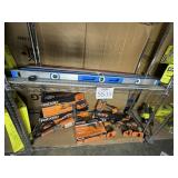 16 pcs; mix levels and Ridgid tools (tools are a