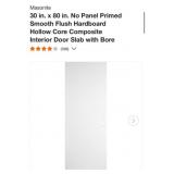13 pcs; Masonite 30 in. x 80 in. No Panel Primed