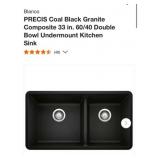 1 pcs; Blanco PRECIS Coal Black Granite C
