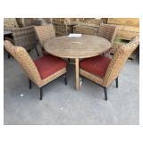 Patio set 4 chairs + table