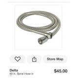 New 50 pcs; Delta 60 in. Spiral Hose in Chrome