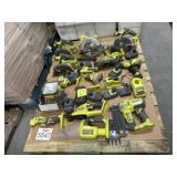 24 pcs; mix Ryobi tools (tools not working)