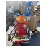 9 pcs; mix Tommy Bahama chairs and beach umbrellas