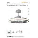 2 pcs; Artika Edwin 25" LED Chandelier Ceiling Fan