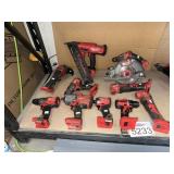 10 pcs; mix Milwaukee tools (working condition)