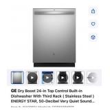 1 pcs; GE Dry Boost 24-in Top Control Built-in