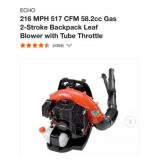 1 pcs; ECHO 216 MPH 517 CFM 58.2cc Gas 2-Stroke