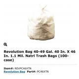 New 12 cases; Revolution Bag 40-49 Gal. 40 In. X