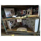Mix cosmetic organizer, knee compressor, conair,