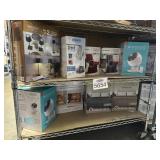 9 pcs; mix rechargeable lamps, conair, heated