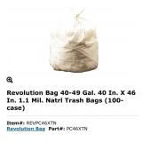 New 12 cases; Revolution Bag 40-49 Gal. 40 In. X