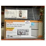 2 pcs; mix extra large utility cabinet, and