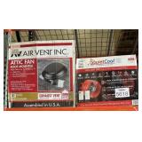 2 pcs; mix air vent and quiet cool