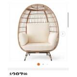 2 pcs 2 colors Oversized Egg Wicker Indoor