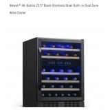 1 pc NEWAIRï¿½ 46-BOTTLE 23.5' BLACK STAINLESS