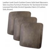 20 pcs Leather Look Couch Cushion Covers Sofa