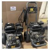 2 Pcs BE 3400 PSI Pressure Washers- Visible Use-