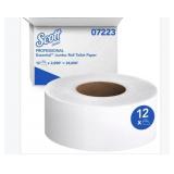 5 Boxes Scott Essential 1-Ply Jumbo Roll