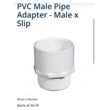 200 Pcs 1- 1/4' PVC Male Pipe Adapter