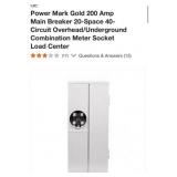 2 pcs GE Power Mark Gold 200 Amp Main Breaker