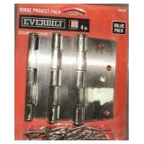 48 pcs EVERBILT 3-Pack 4' Satin Nickel Finish