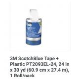 120 pcs 3M ScotchBlue Tape + Plastic