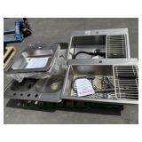 7 pcs used and dented kitchen sinks