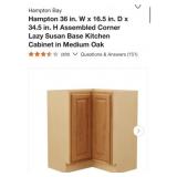 2 pcs Hampton Bay Hampton 36 in. W x 16.5 in. D x