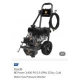 1 pc BE Power 3,400 PSI 2.5 GPM, 223cc, Cold