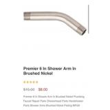 300 pcs new Premier 6 In Shower Arm In Brushed