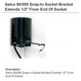 400 pcs SATCO 90-595 SNAP IN PAN SOCKET SHORT LEG
