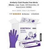 3 boxes Kimberly-Clark Powder Free Nitrile