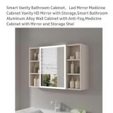 1) Defogging Mirror Cabinet, LED Mirror Door w
