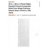 3 pcs Masonite 30 in. x 80 in. 6 Panel