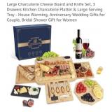15 sets Large Charcuterie Cheese Board and Knife