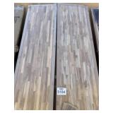 2 pcs 10 ft. L x 25 in. D Unfinished Teak Solid