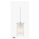 8 pcs LED Pendant 1- Light White/ Clear Glass,