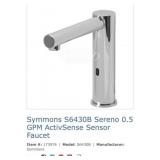 8 pcs new Symmons S6430B Sereno 0.5 GPM