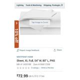 96 pcs. (24 x case ) WESTPOINT HOME Sheet, XL