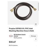 50 pcs new Proplus 531150 8 ft. PVC Inlet W